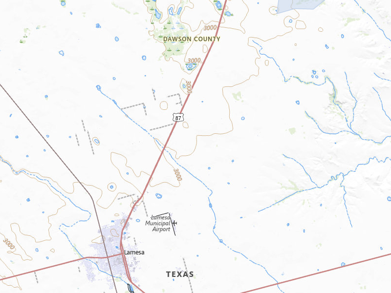 NEXRAD radar-signature map of the hail storm over Lamesa, TX on Aug 13, 2026