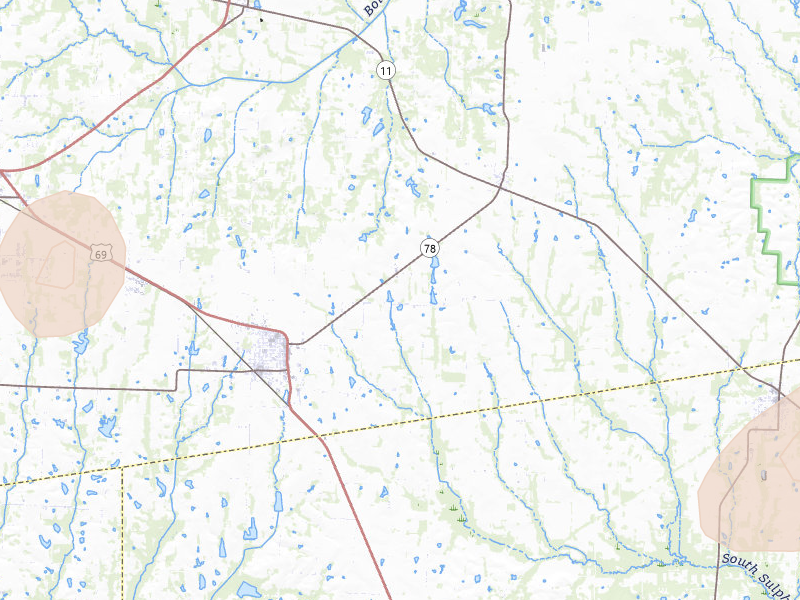 Radar-estimated hail-size map of the storm over Leonard, TX on Jul 6, 2026