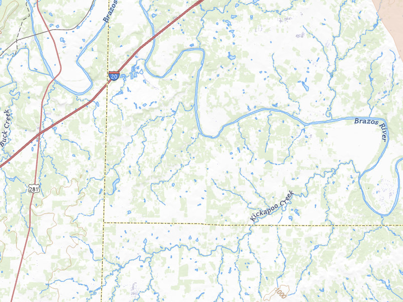Radar-estimated hail-size map of the storm over Lipan, TX on May 28, 2026