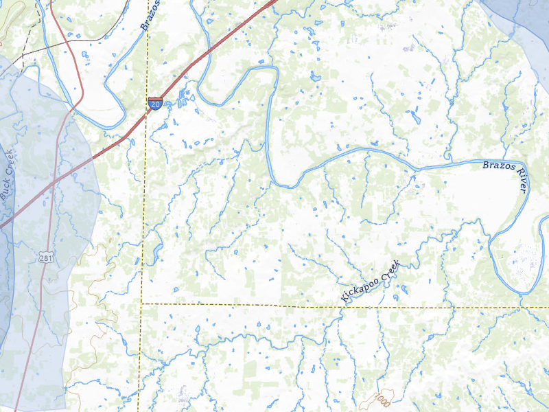 NEXRAD radar-signature map of the hail storm over Lipan, TX on May 28, 2026