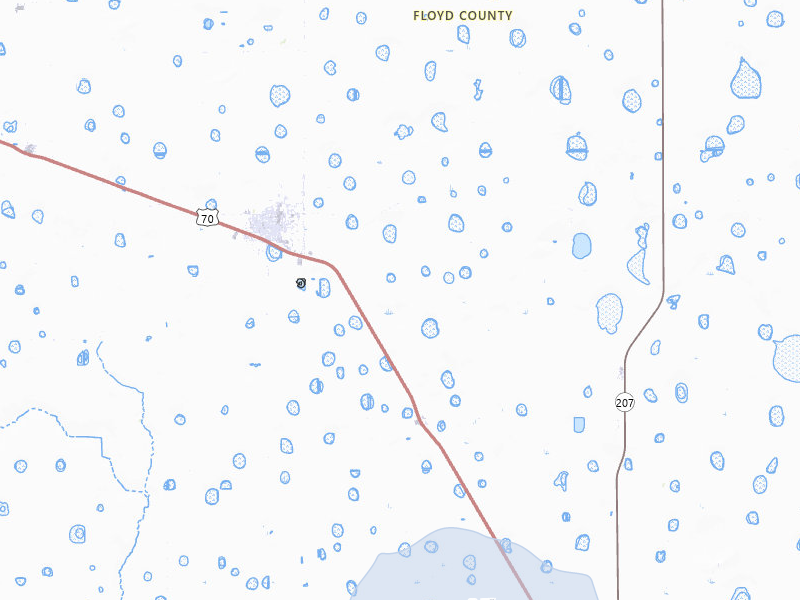 NEXRAD radar-signature map of the hail storm over Lockney, TX on Jun 29, 2026