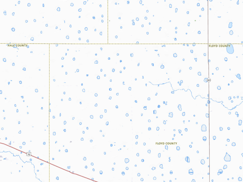 NEXRAD radar-signature map of the hail storm over Lockney, TX on Sep 10, 2026
