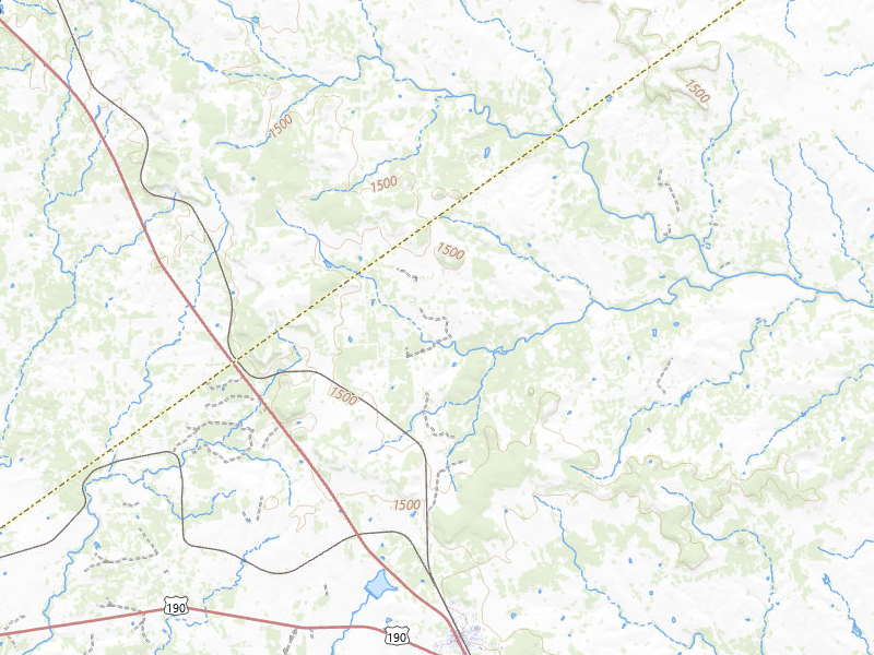 NEXRAD radar-signature map of the hail over Lometa, TX