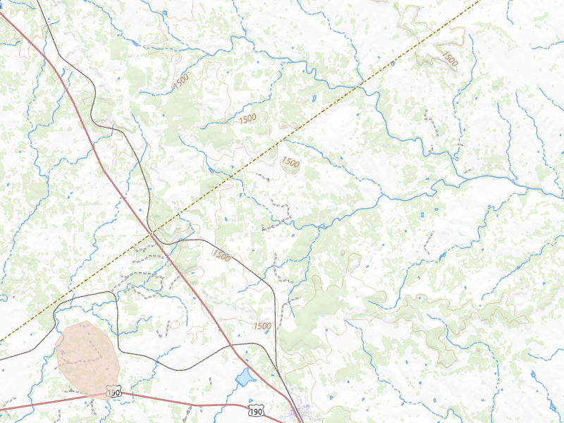 Radar-estimated hail-size map of the storm over Lometa, TX on May 24, 2026