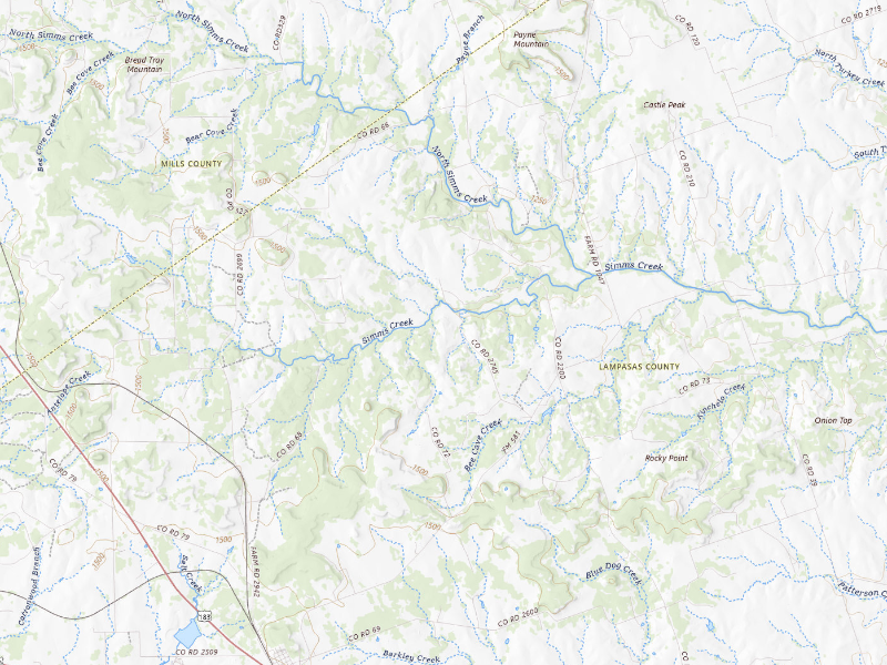 NEXRAD radar-signature map of the hail storm over Lometa, TX on Aug 27, 2026