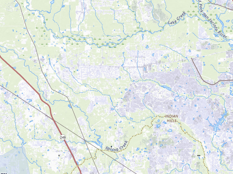 NEXRAD radar-signature map of the hail storm over Magnolia, TX on Jul 6, 2026