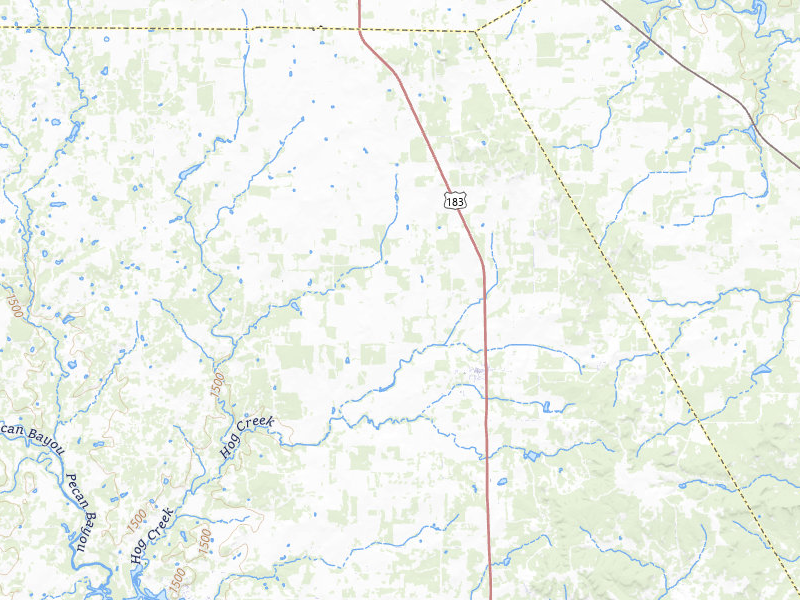 Radar-estimated hail-size map of the storm over May, TX on May 24, 2026
