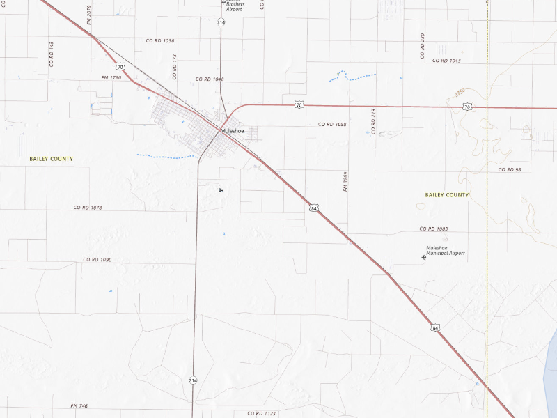 NEXRAD radar-signature map of the hail storm over Muleshoe, TX on Sep 21, 2026