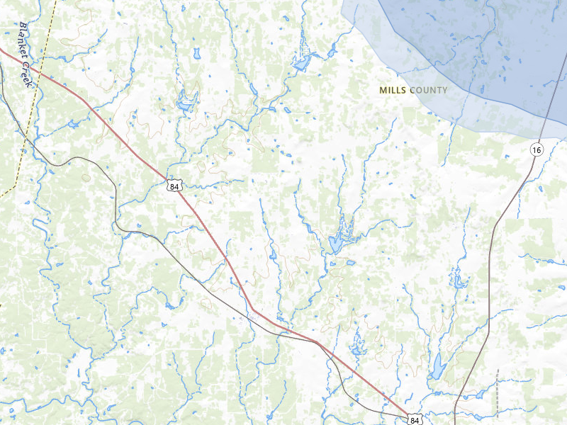 NEXRAD radar-signature map of the hail storm over Mullin, TX on Jul 6, 2026