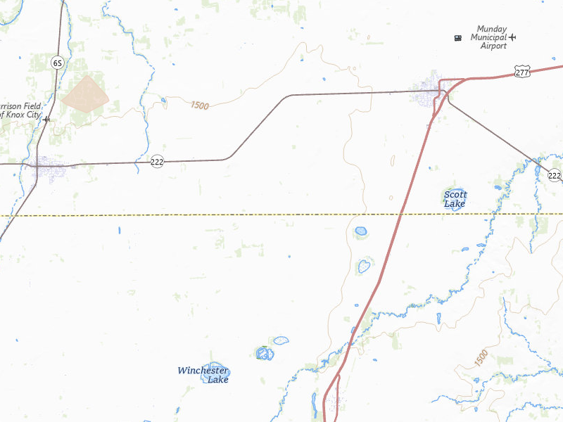 Radar-estimated hail-size map of the storm over Munday, TX on May 10, 2026