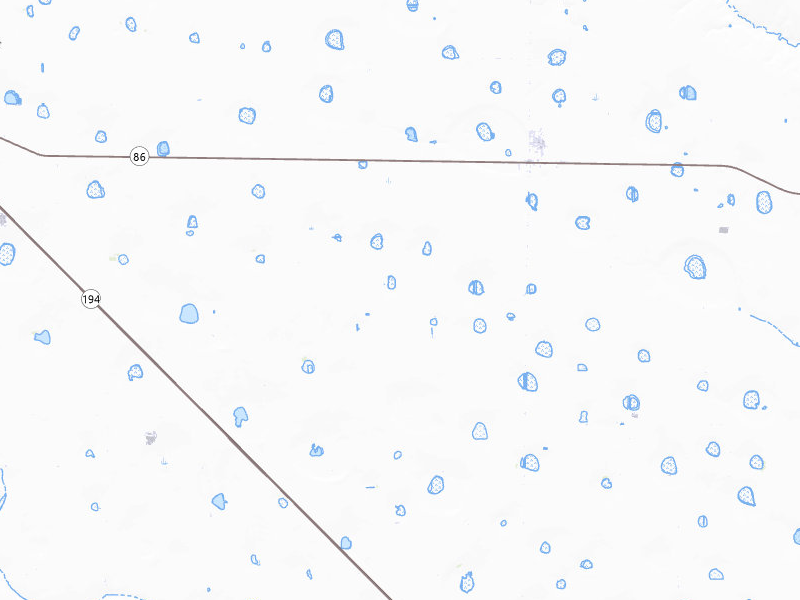 Radar-estimated hail-size map of the storm over Nazareth, TX on Jul 5, 2026
