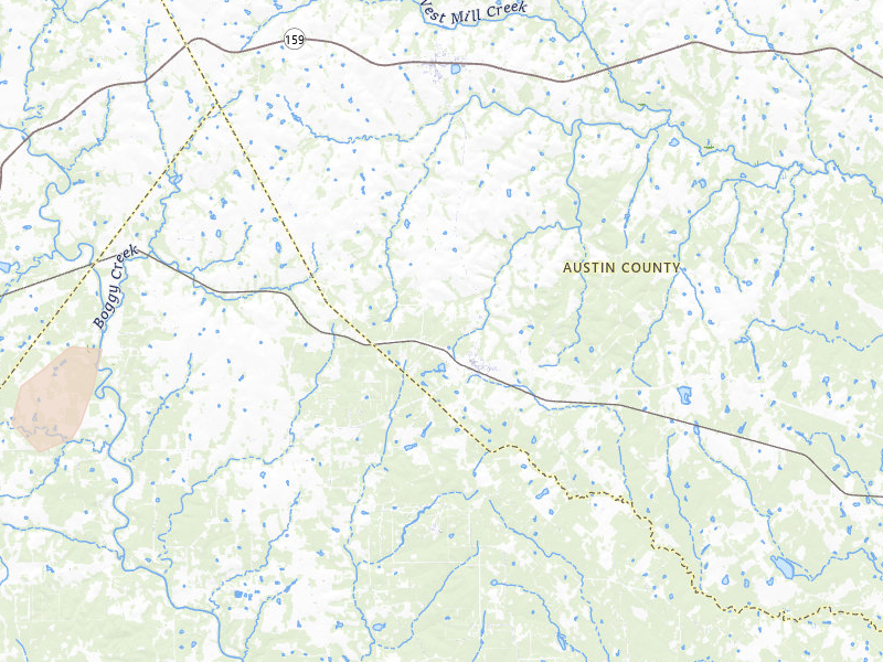 Radar-estimated hail-size map of the storm over New Ulm, TX on Apr 12, 2026