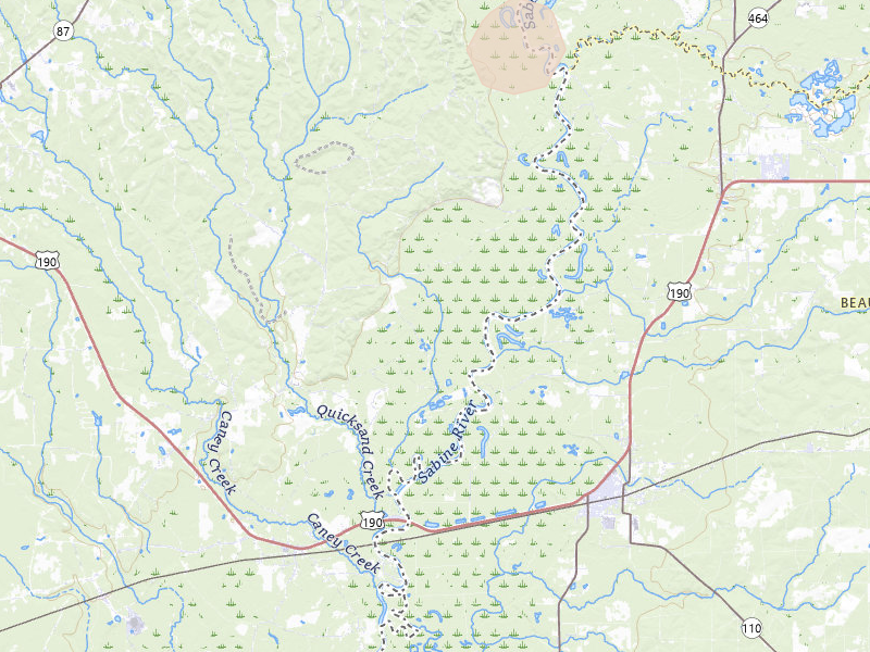 Radar-estimated hail-size map of the storm over Newton, TX on Mar 15, 2026