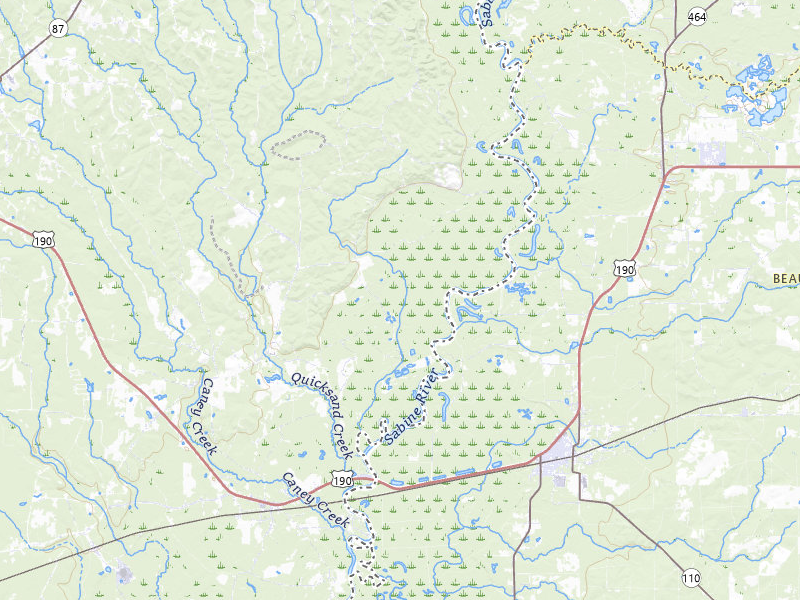 Radar-estimated hail-size map of the storm over Newton, TX on May 10, 2026