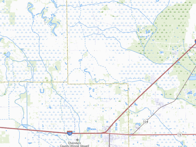 Radar-estimated hail-size map of the storm over Nome, TX on Jul 22, 2026