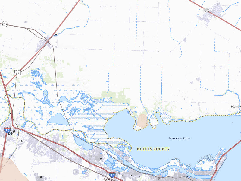 Radar-estimated hail-size map of the storm over Odem, TX on May 19, 2026