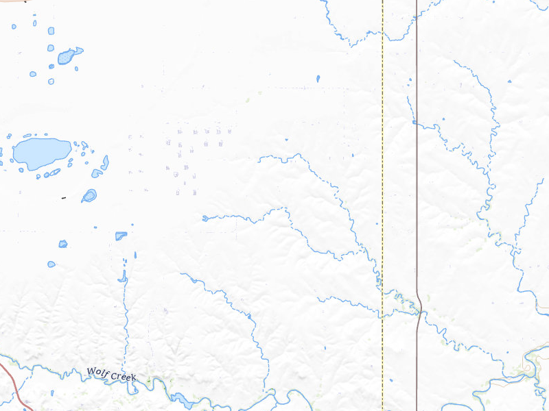 Radar-estimated hail-size map of the storm over Perryton, TX on May 23, 2026