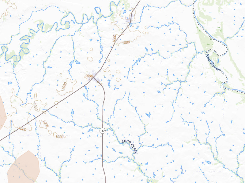 Radar-estimated hail-size map of the storm over Petrolia, TX on Mar 6, 2026