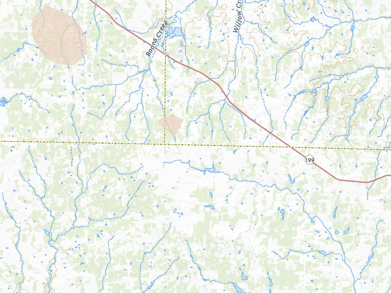 Radar-estimated hail-size map of the storm over Poolville, TX on May 8, 2026