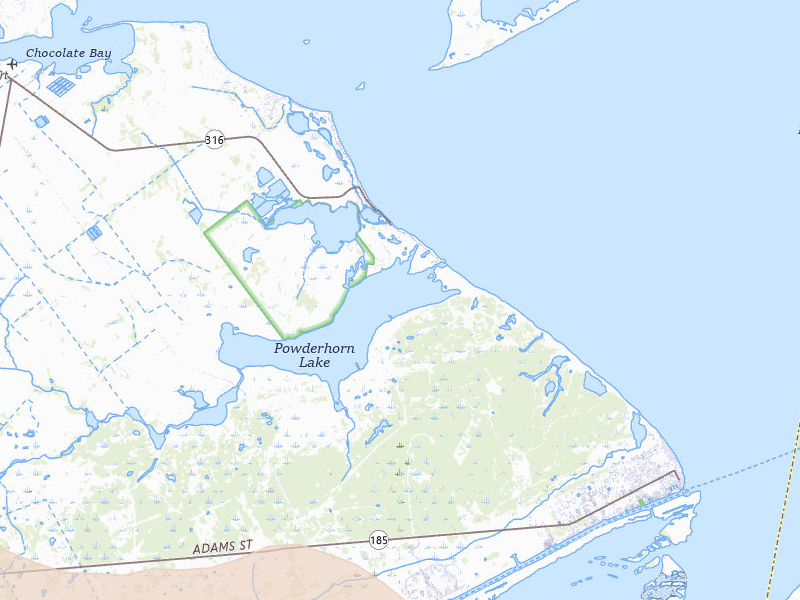 Radar-estimated hail-size map of the storm over Port O Connor, TX on May 1, 2026
