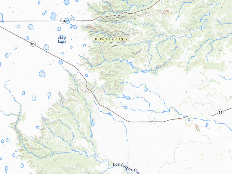 Radar-estimated hail-size map of the storm over Quitaque, TX on Jun 2, 2026