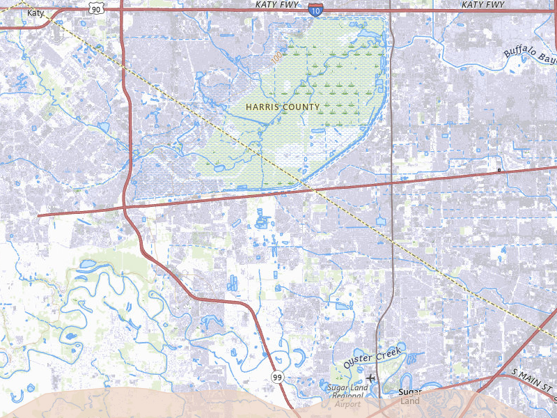 Radar-estimated hail-size map of the storm over Richmond, TX on Apr 30, 2026