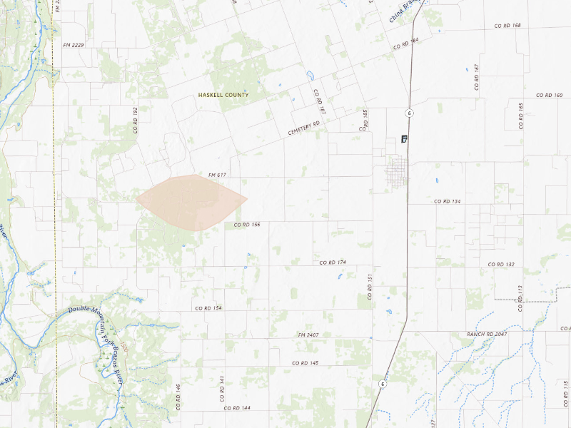 Radar-estimated hail-size map of the storm over Rochester, TX