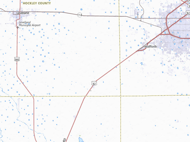 Radar-estimated hail-size map of the storm over Ropesville, TX on Jun 30, 2026