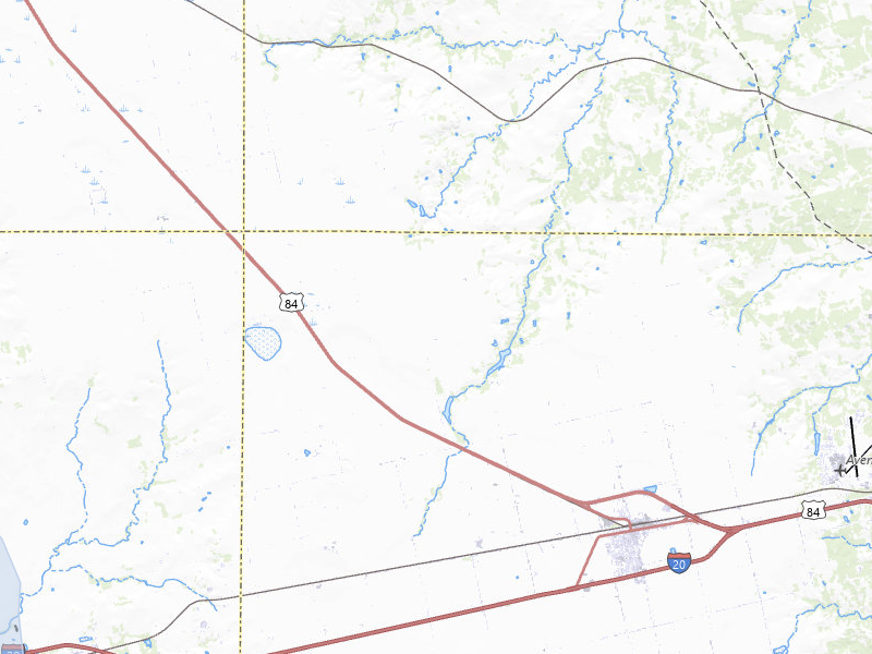 NEXRAD radar-signature map of the hail storm over Roscoe, TX on May 10, 2026