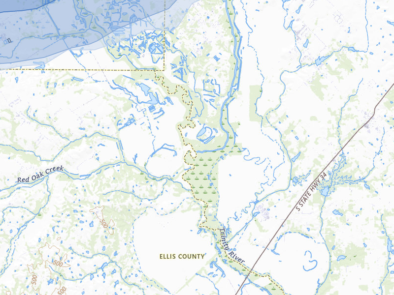 NEXRAD radar-signature map of the hail storm over Seagoville, TX on Mar 4, 2026