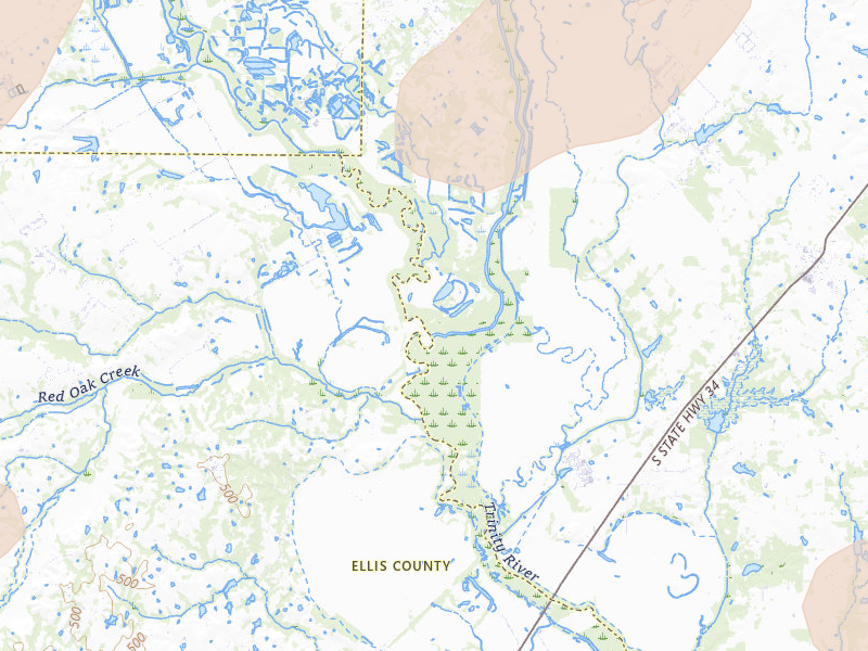 Radar-estimated hail-size map of the storm over Seagoville, TX on Jun 6, 2026