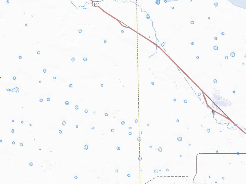 NEXRAD radar-signature map of the hail over Shallowater, TX