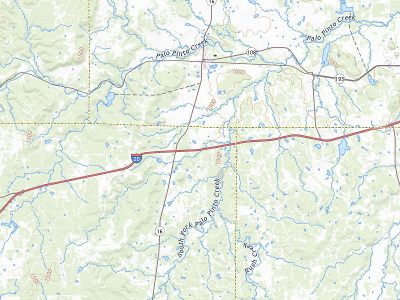 NEXRAD radar-signature map of the hail over Strawn, TX