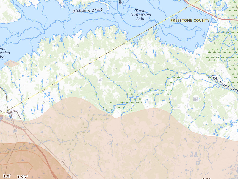 Radar-estimated hail-size map of the storm over Streetman, TX on Apr 29, 2026