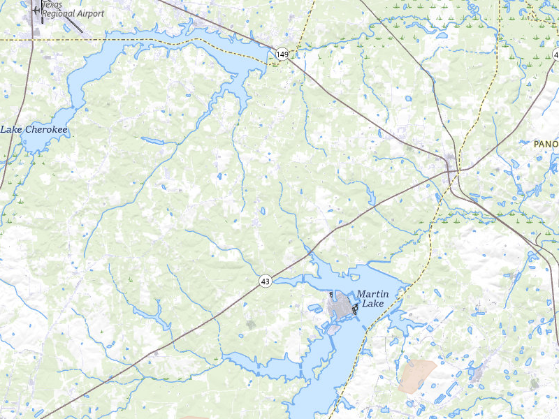 Radar-estimated hail-size map of the storm over Tatum, TX on Jun 2, 2026
