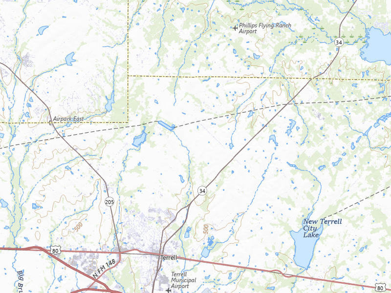 NEXRAD radar-signature map of the hail storm over Terrell, TX on Jul 7, 2026