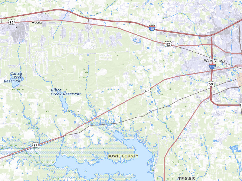 Radar-estimated hail-size map of the storm over Texarkana, TX on Apr 29, 2026