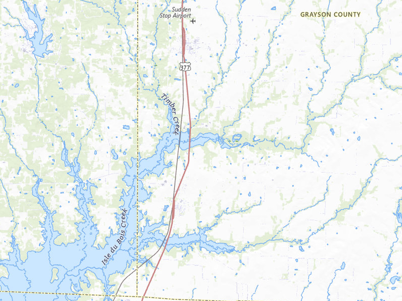 Radar-estimated hail-size map of the storm over Tioga, TX on Apr 25, 2026