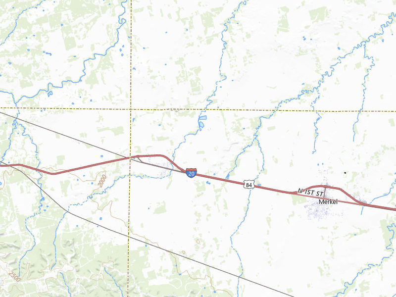 NEXRAD radar-signature map of the hail storm over Trent, TX on Jun 3, 2026