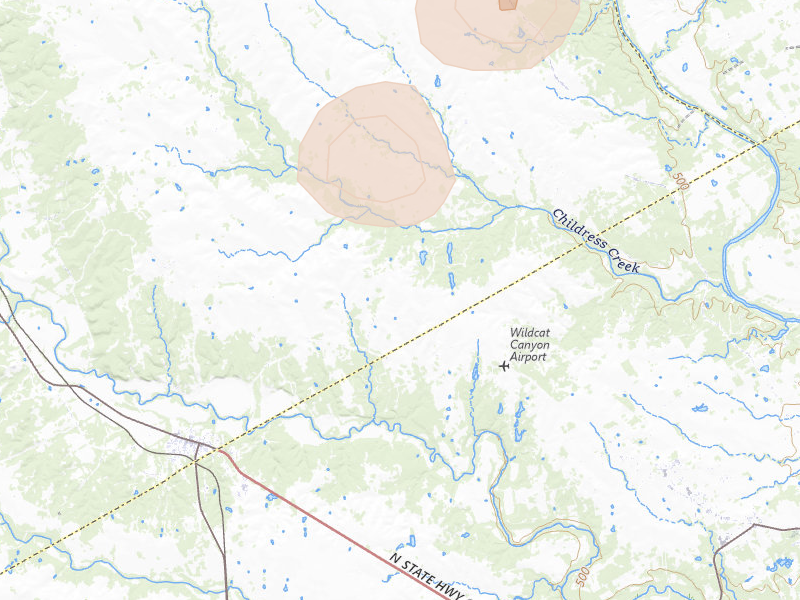 Radar-estimated hail-size map of the storm over Valley Mills, TX on May 25, 2026