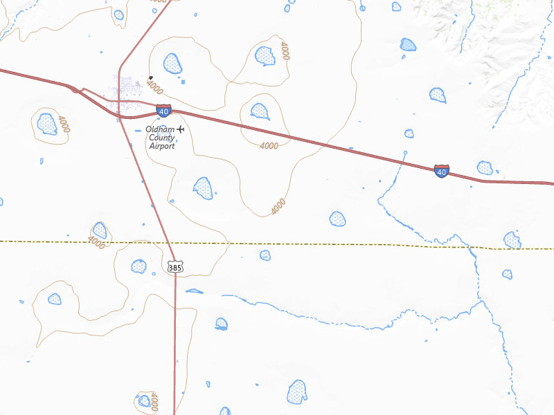 Radar-estimated hail-size map of the storm over Vega, TX on Apr 9, 2026