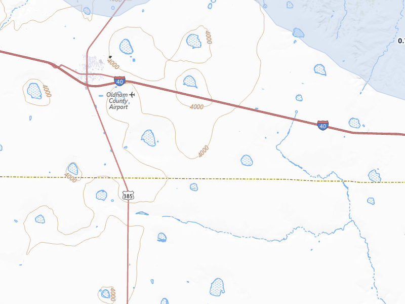 NEXRAD radar-signature map of the hail storm over Vega, TX on Apr 9, 2026