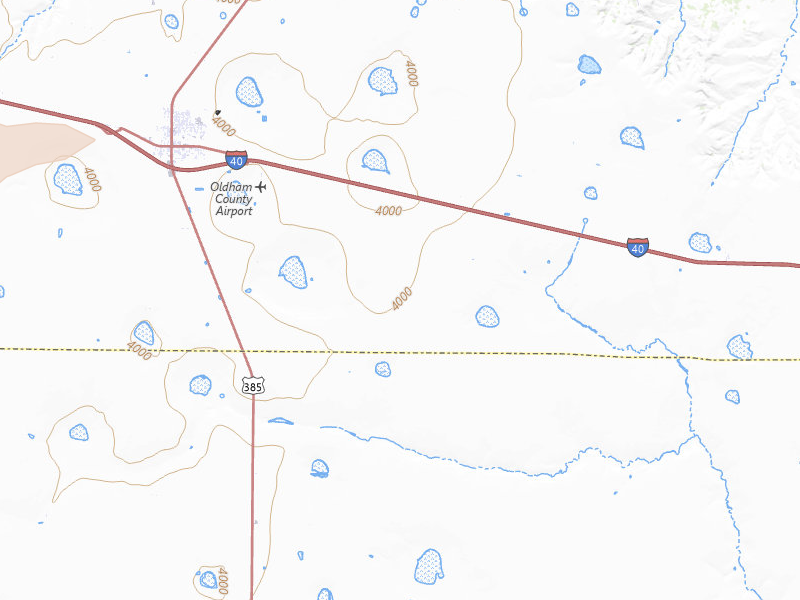 Radar-estimated hail-size map of the storm over Vega, TX on May 23, 2026