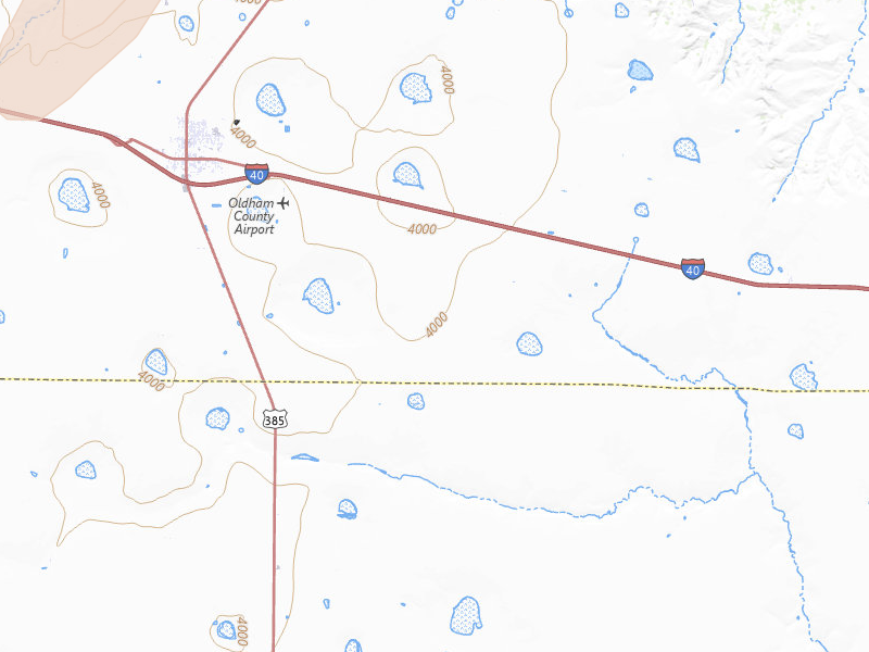 Radar-estimated hail-size map of the storm over Vega, TX on Jul 1, 2026