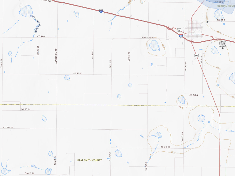 NEXRAD radar-signature map of the hail storm over Vega, TX on Aug 16, 2026
