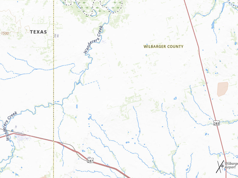 Radar-estimated hail-size map of the storm over Vernon, TX on Mar 31, 2026
