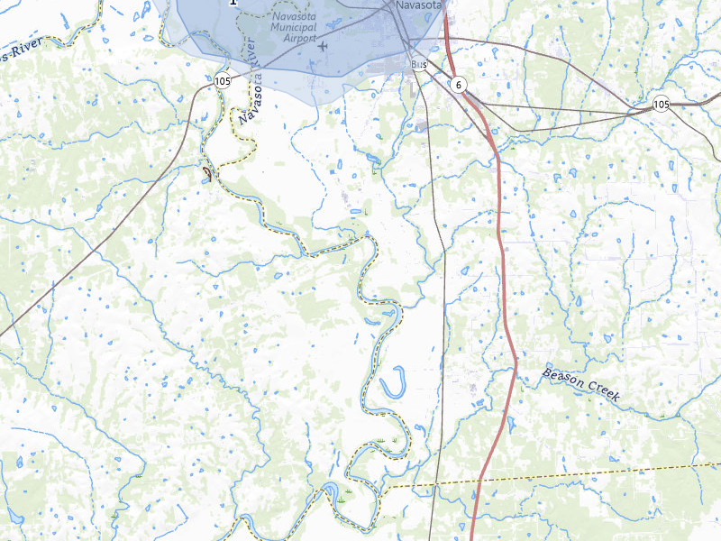 NEXRAD radar-signature map of the hail storm over Washington, TX on May 10, 2026