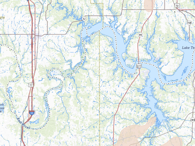 Radar-estimated hail-size map of the storm over Whitesboro, TX on Jun 6, 2026