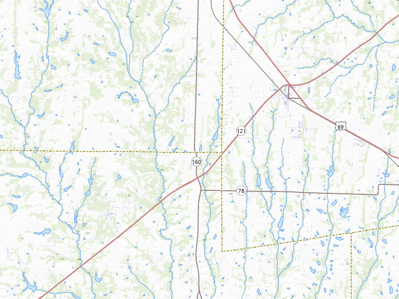 Radar-estimated hail-size map of the storm over Whitewright, TX on May 9, 2026
