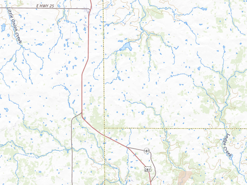 Radar-estimated hail-size map of the storm over Windthorst, TX on Apr 15, 2026